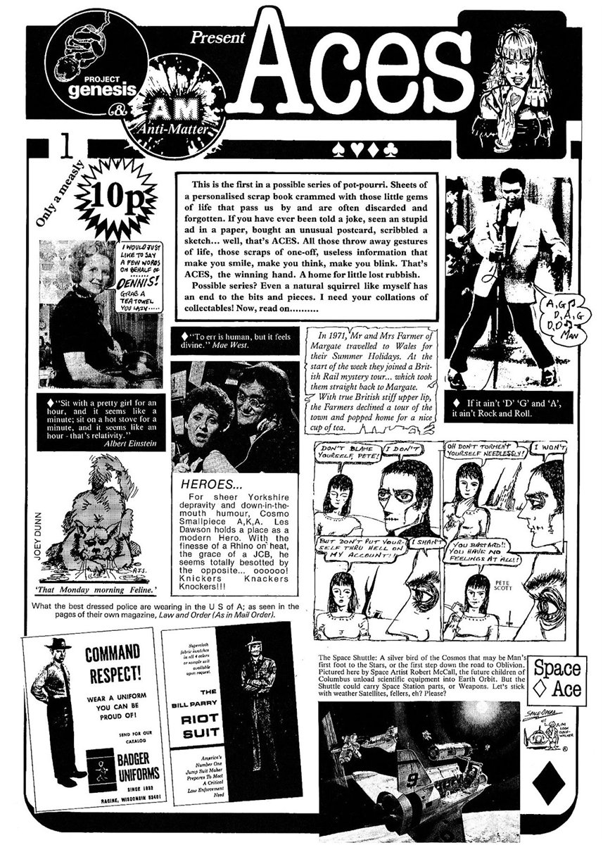 Aces fanzine #1 comic cover