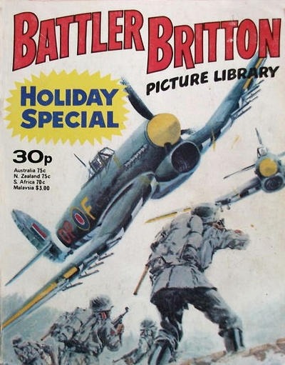 Battler Britton Picture Library Holiday Special 1977 comic cover