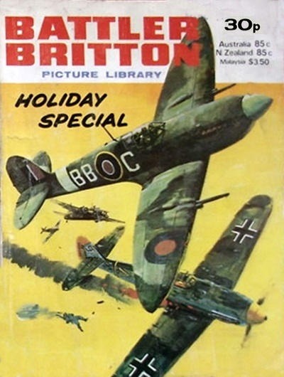 Battler Britton Picture Library Holiday Special 1979 comic cover
