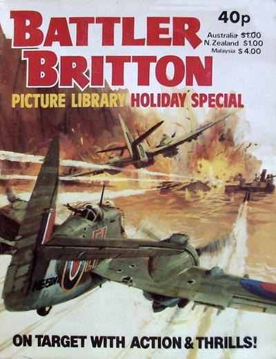 Battler Britton Picture Library Holiday Special 1980 comic cover