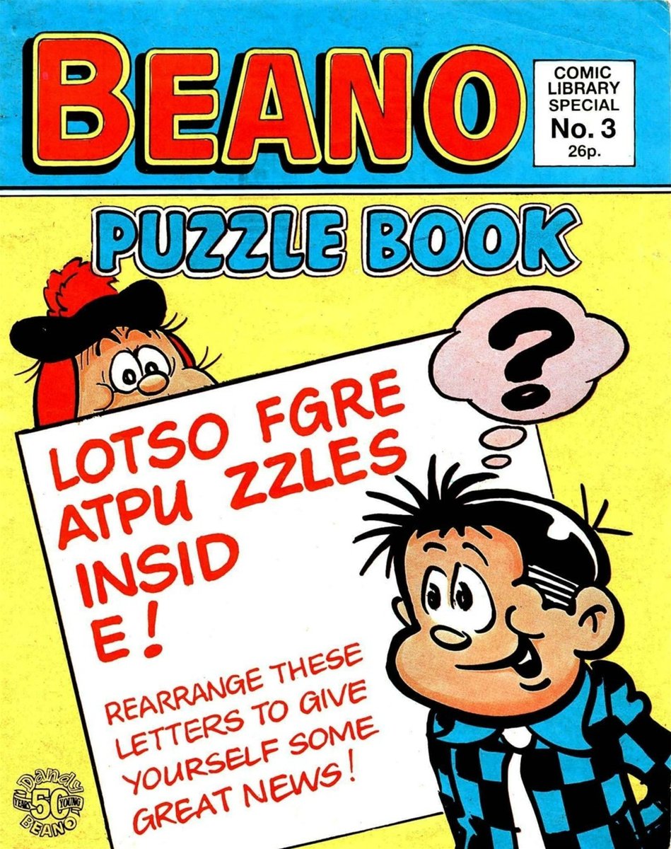 Beano Comic Library Special Puzzle Book #3 comic cover