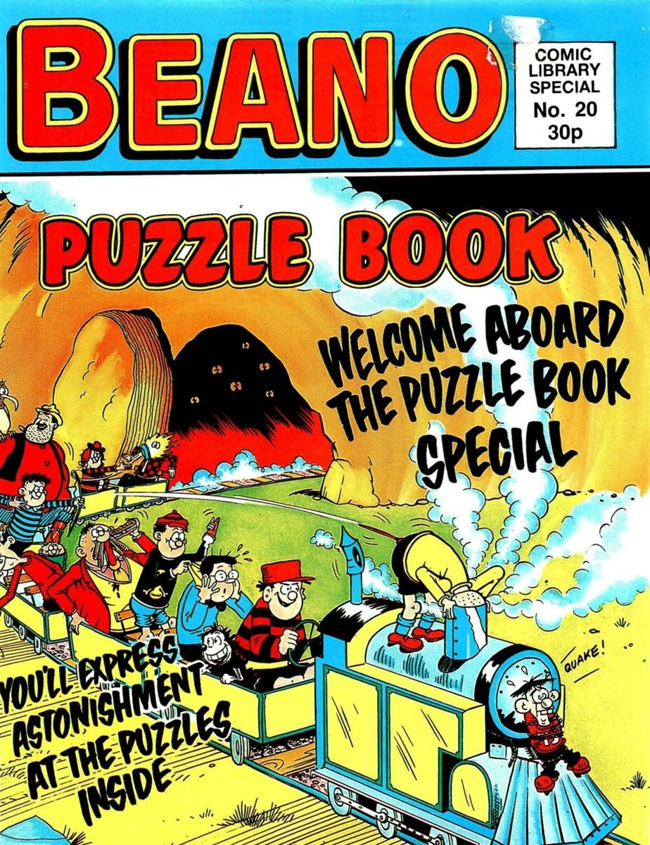 Beano Comic Library Special Puzzle Book #20 comic cover