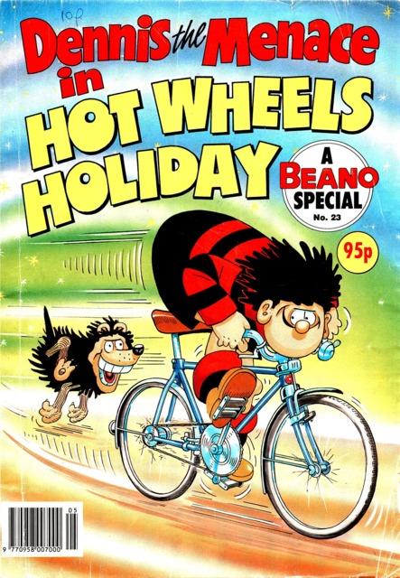 Hot Wheels Holiday Beano special comic cover