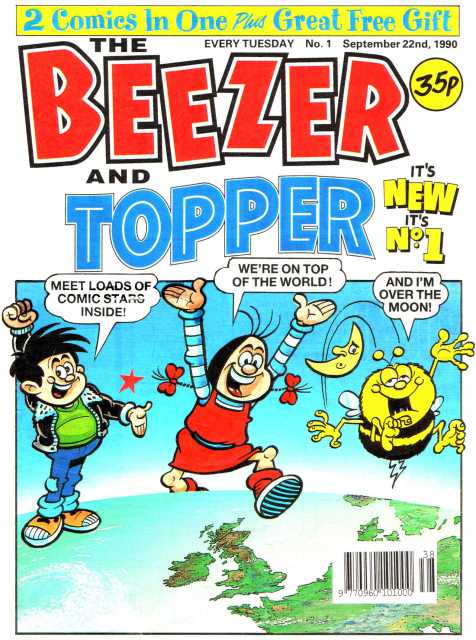 Beezer & Topper #1 with free gift comic cover