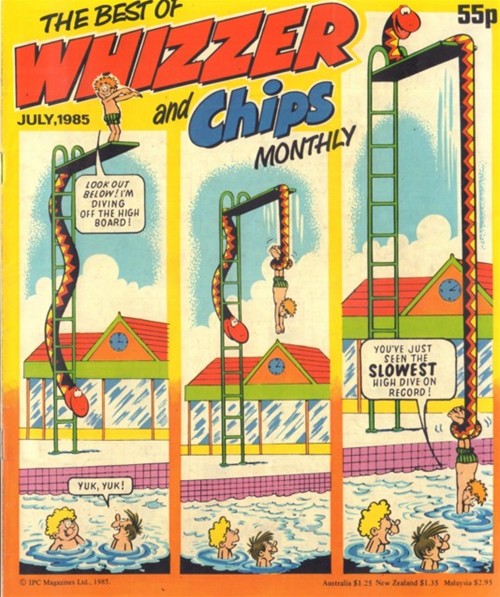 Best of Whizzer & Chips July 1985 comic cover