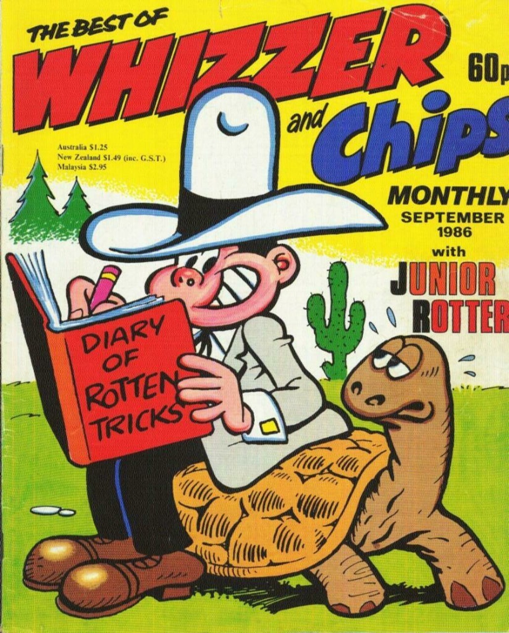 Best of Whizzer & Chips September 1986 comic cover