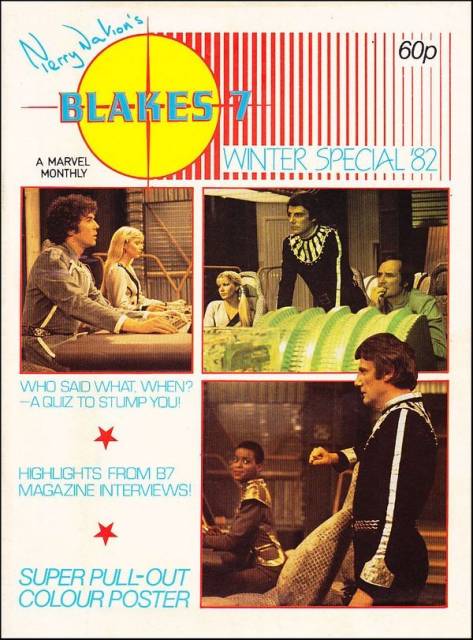 Blake's 7 Winter 1982 comic cover