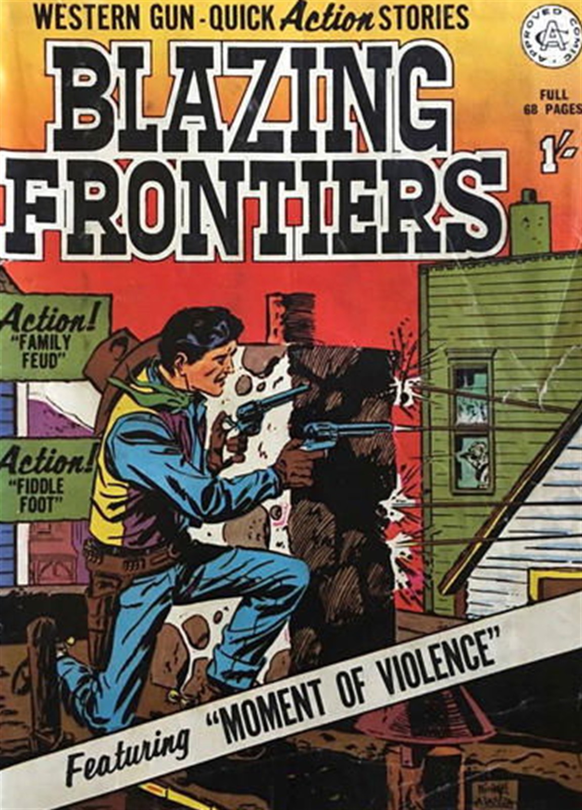 Blazing Frontiers #1 comic cover