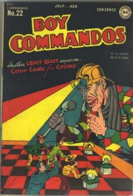 Boy Commandos #22 comic cover