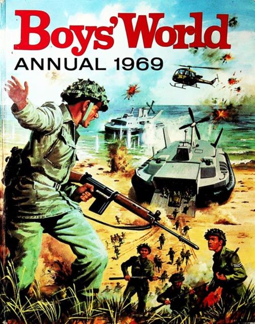Boys World Annual 1969 comic cover