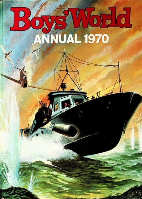 Boys World Annual 1970 comic cover