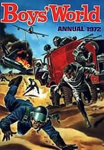 Boys World Annual 1972 comic cover