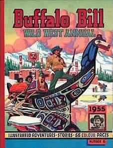 Buffalo Bill Wild West Annual 1955 comic cover