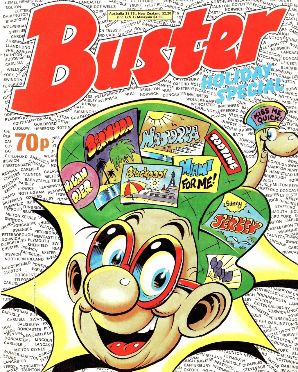 Buster Holiday Fun Special 1988 comic cover