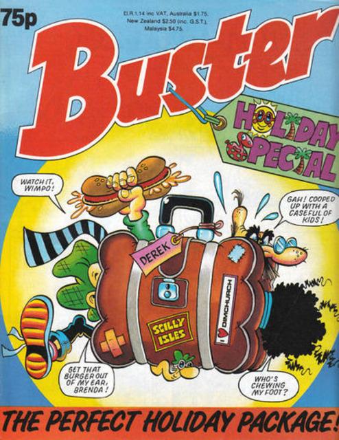 Buster Holiday Fun Special 1989 comic cover