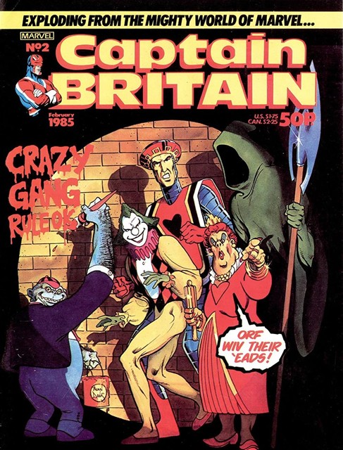 Captain Britain Vol 2 #2 comic cover