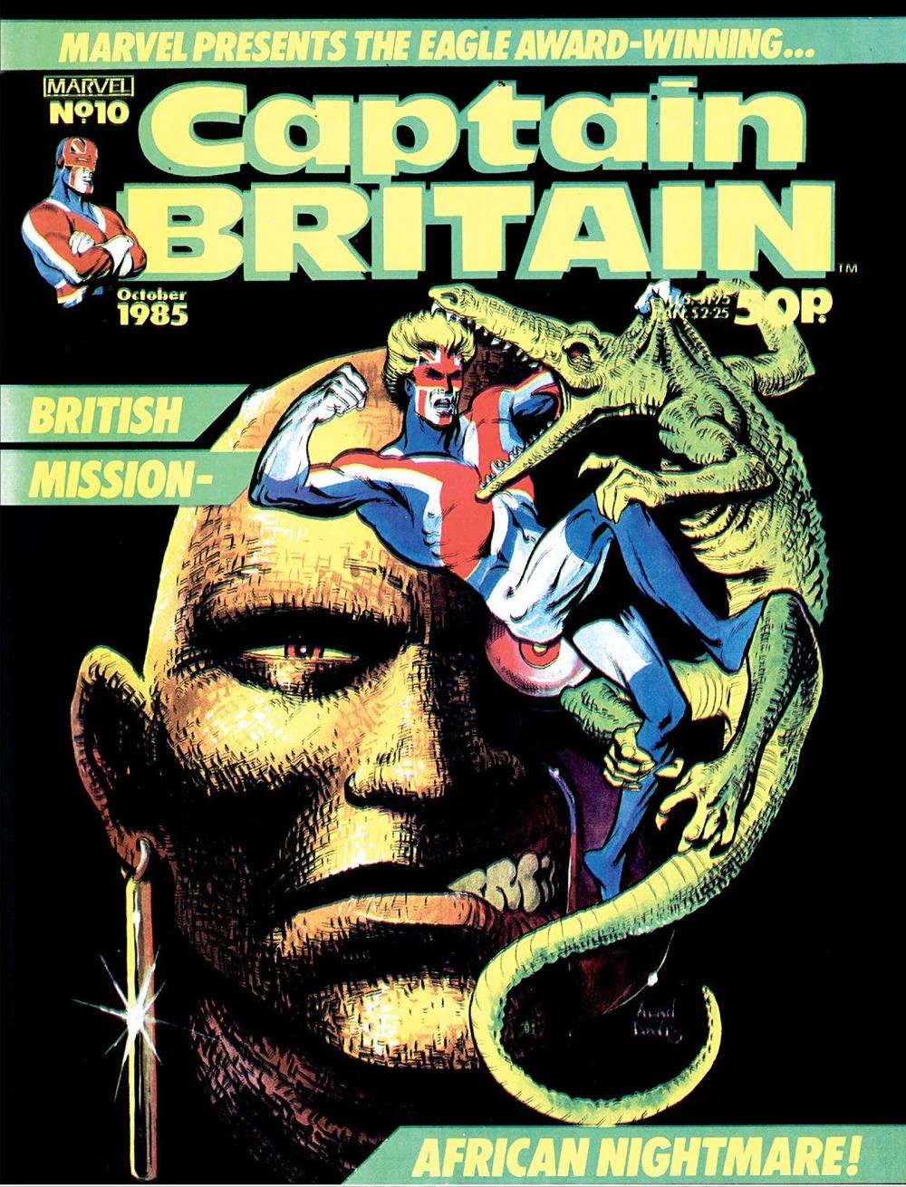 Captain Britain Vol 2 #10 comic cover