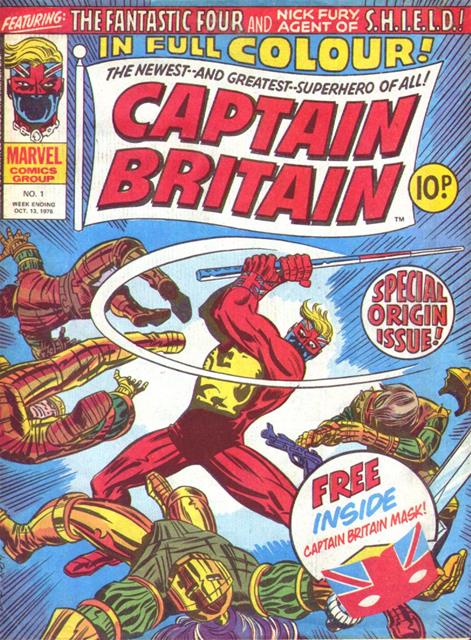 Captain Britain #1 with free gift comic cover