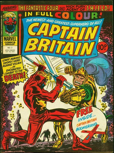 Captain Britain #2 comic cover