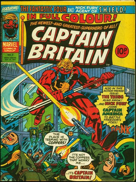 Captain Britain #3 comic cover