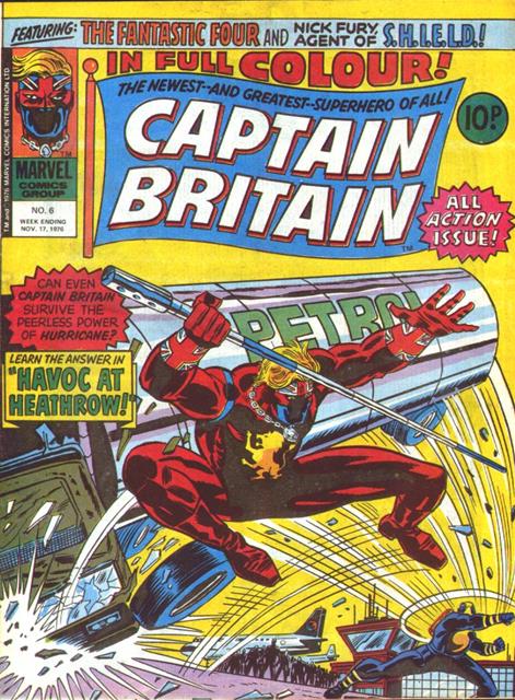 Captain Britain #6 comic cover