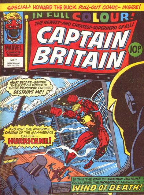 Captain Britain #7 comic cover