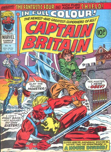 Captain Britain #10 comic cover