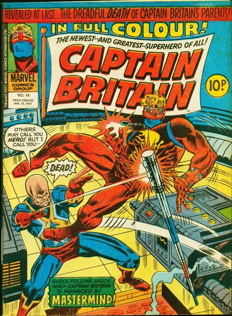 Captain Britain #14 comic cover