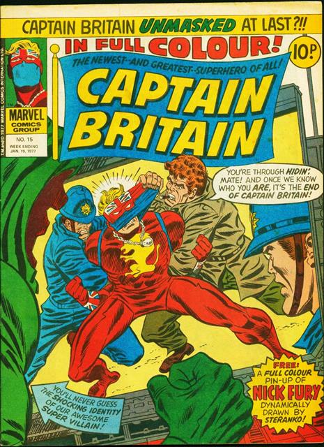 Captain Britain #15 comic cover