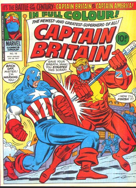 Captain Britain #16 comic cover