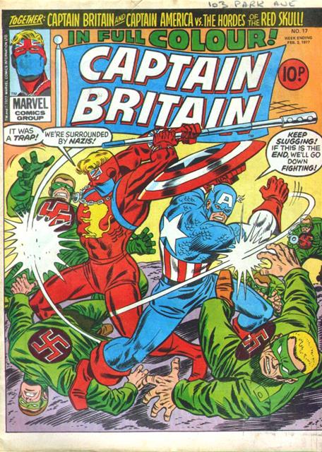 Captain Britain #17 comic cover