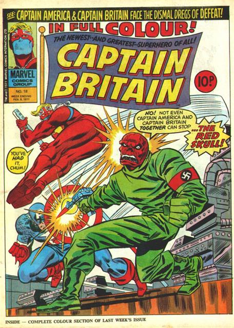 Captain Britain #18 comic cover