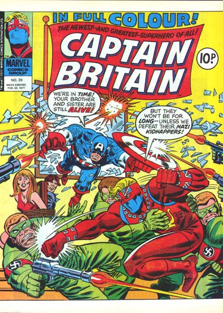 Captain Britain #20 comic cover