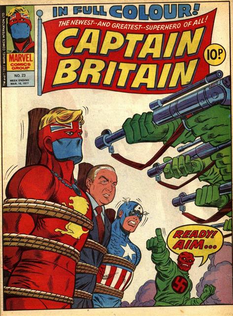 Captain Britain #23 comic cover