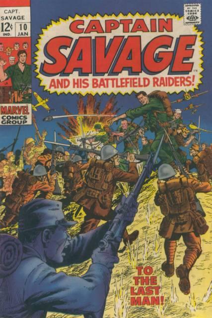 Captain Savage and his Battlefield Raiders #10 comic cover