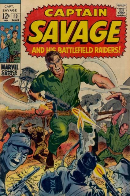Captain Savage and his Battlefield Raiders #12 comic cover