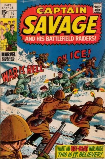 Captain Savage and his Battlefield Raiders #16 comic cover