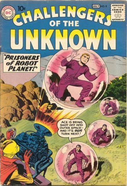 Challengers of the Unknown #8 comic cover