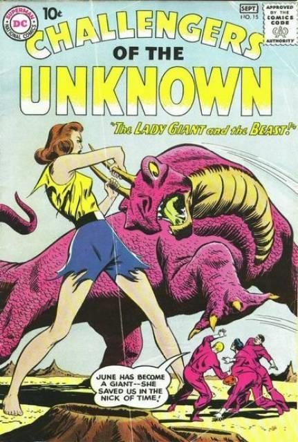 Challengers of the Unknown #15 comic cover