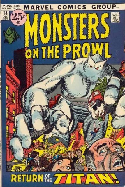Monsters on the Prowl #14 comic cover