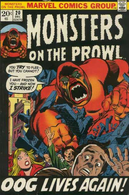 Monsters on the Prowl #20 comic cover