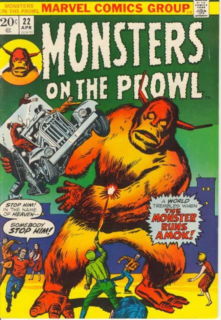 Monsters on the Prowl #22 comic cover