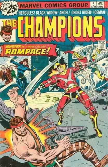 Champions #5 comic cover