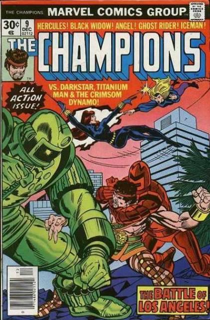 Champions #9 comic cover