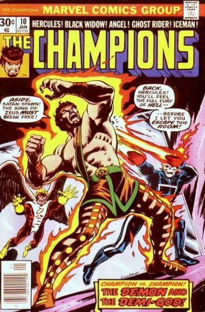 Champions #10 comic cover