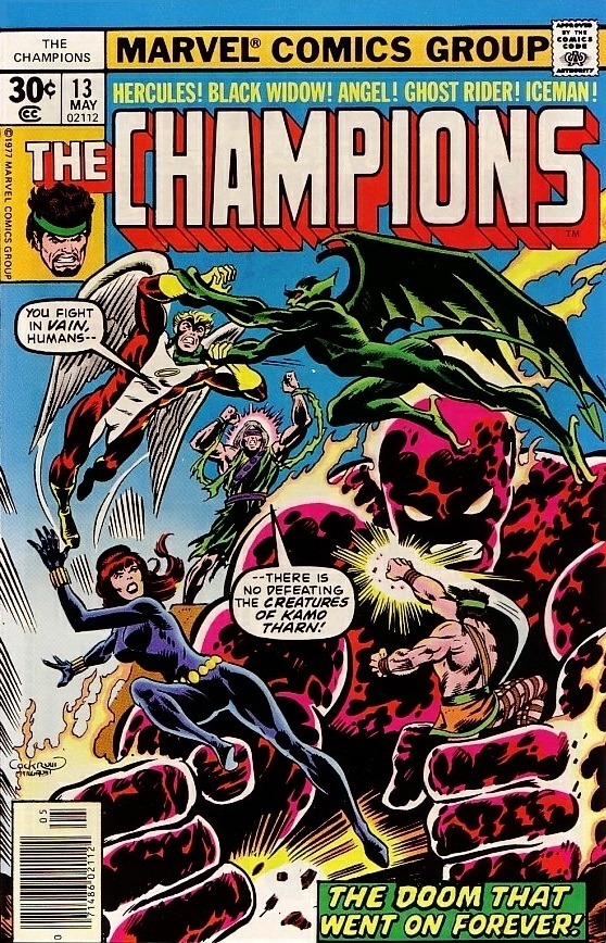 Champions #13 comic cover