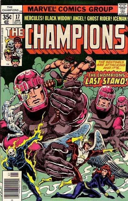 Champions #17 comic cover