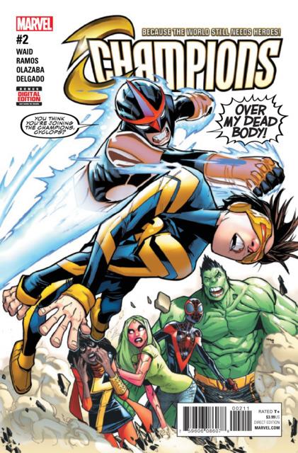 Champions Vol 2 #2 comic cover