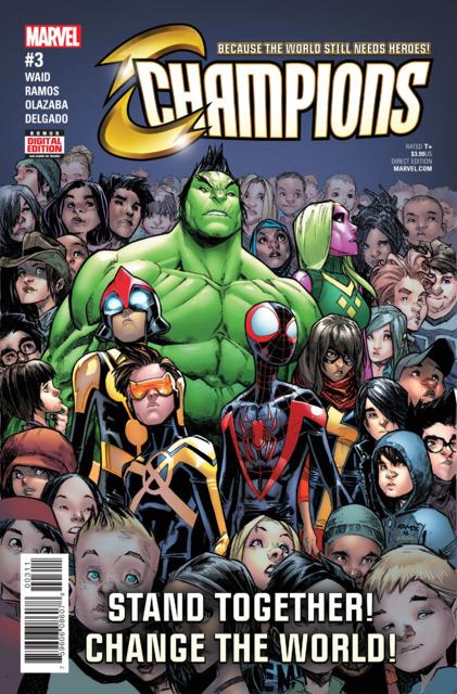 Champions Vol 2 #3 comic cover