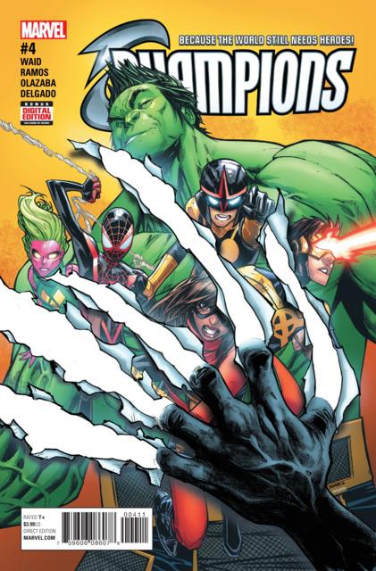 Champions Vol 2 #4 comic cover